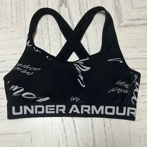 Under Armour Black and White Sports Bra